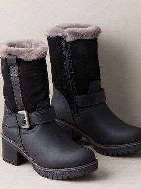 Overland Maine Wool-Lined Waterproof Sheepskin Boots NWOT